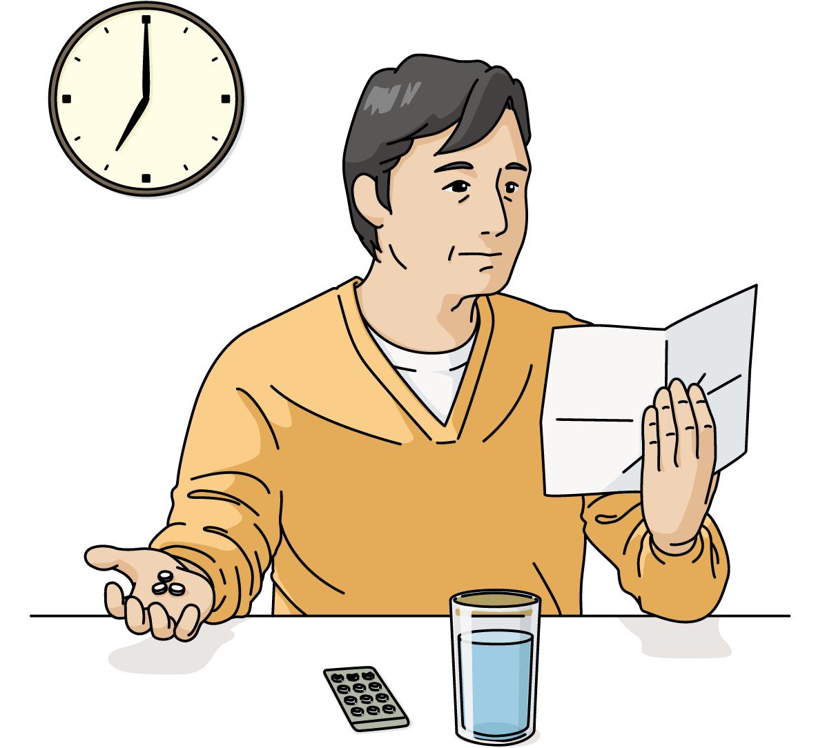 用法用量を守って同じ時間に服薬する